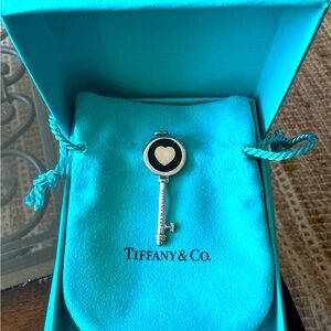 Tiffany & Co. Silver Heart Key Pendant